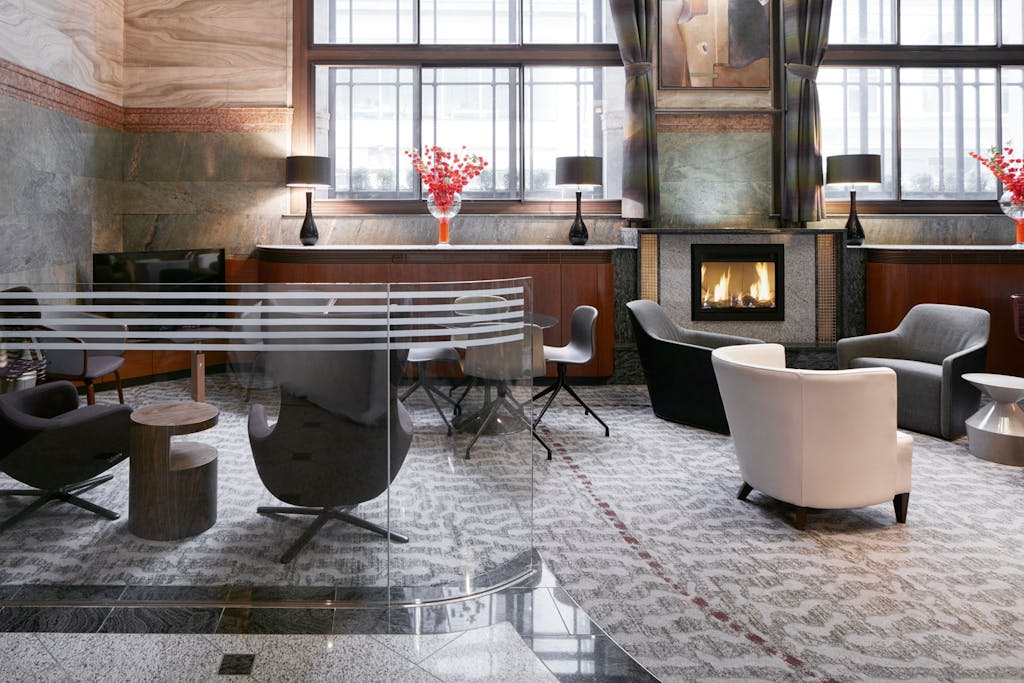 Club Lounge at Club Quarters Hotel, Gracechurch, London