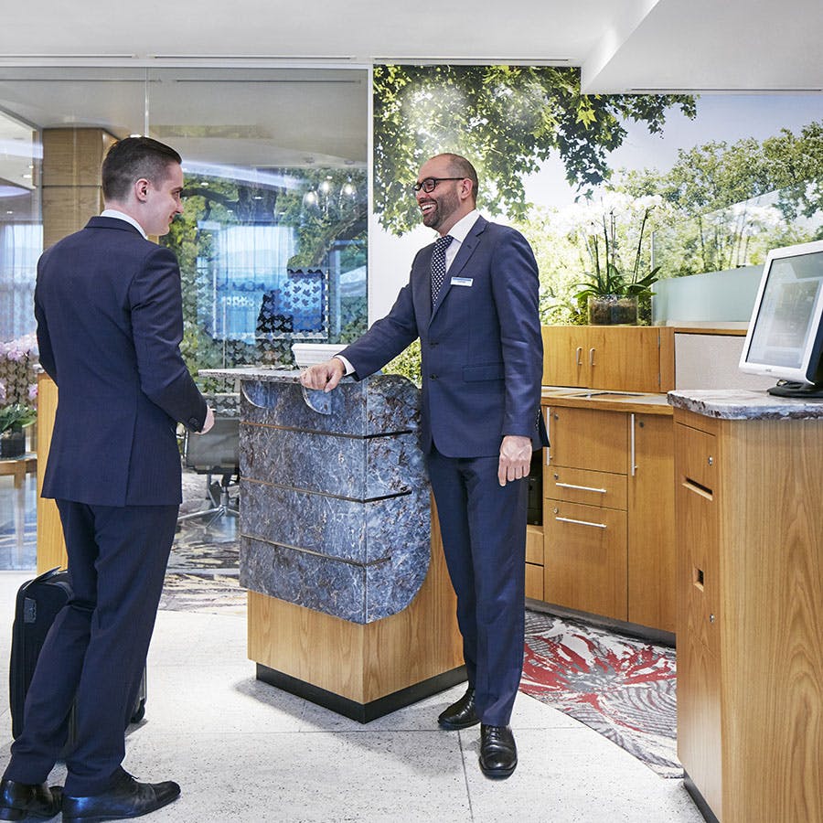 Member Service Desk, Club Quarters Hotel, Lincoln's Inn Fields, London