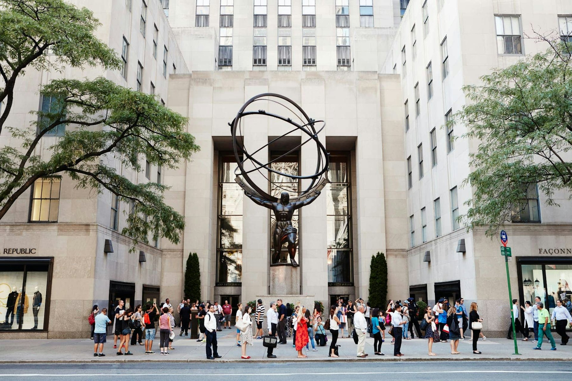 Sculpture outside Rockefeller Center, New York