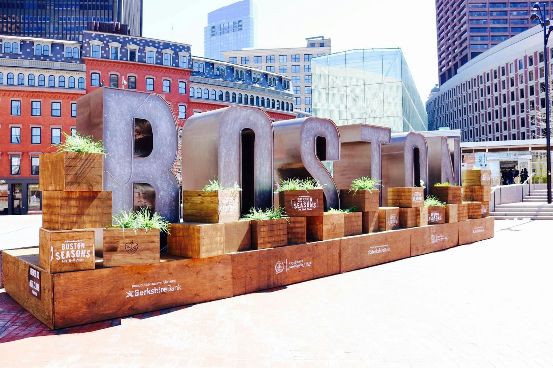 Boston sculpture in city center